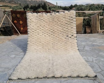 Wool Moroccan rug black, Beni Mrirt rug 8x10, New Berber design, modern beni rugnew handmade area rug,rugs for bedroom, Berber rug, Modern
