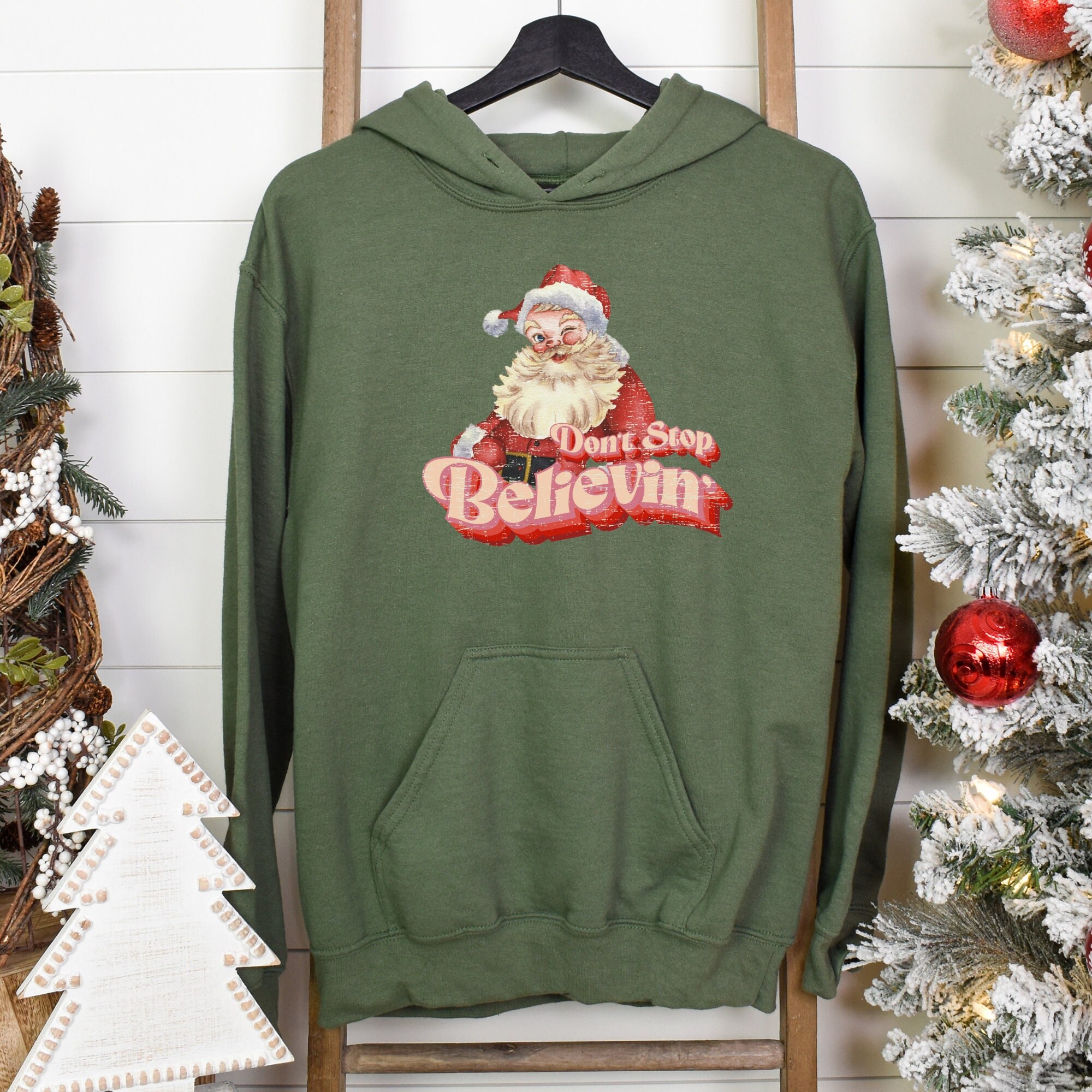 Santa Hoodie - Etsy