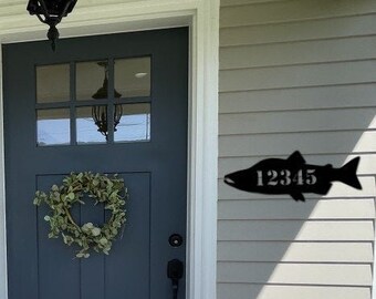 Fish Address Sign | Etsy