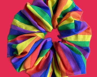 XL Scrunchie - Rainbow Scrunchie - Pride - Rainbow