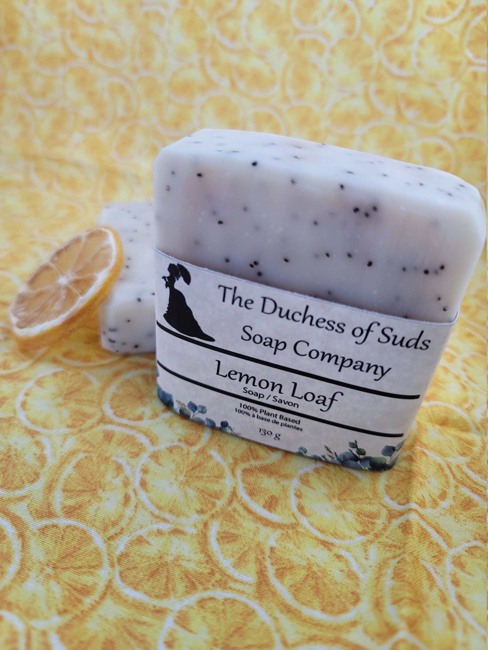 All Natural Essential Oil Vegan Soap Bar Poppy seed & Lemon Etsy