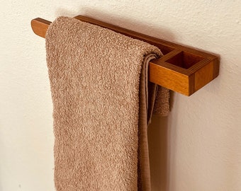 Modern bathroom kitchen wood towel rack, Minimalist wooden towel holder, Wall Mounted Towel Rack, Bathroom Accessories, Express Shipping!