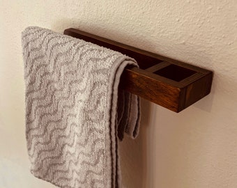 Porte-serviettes en bois de cuisine de salle de bains moderne, porte-serviettes en bois minimaliste, porte-serviettes mural, accessoires de salle de bain, expédition express!