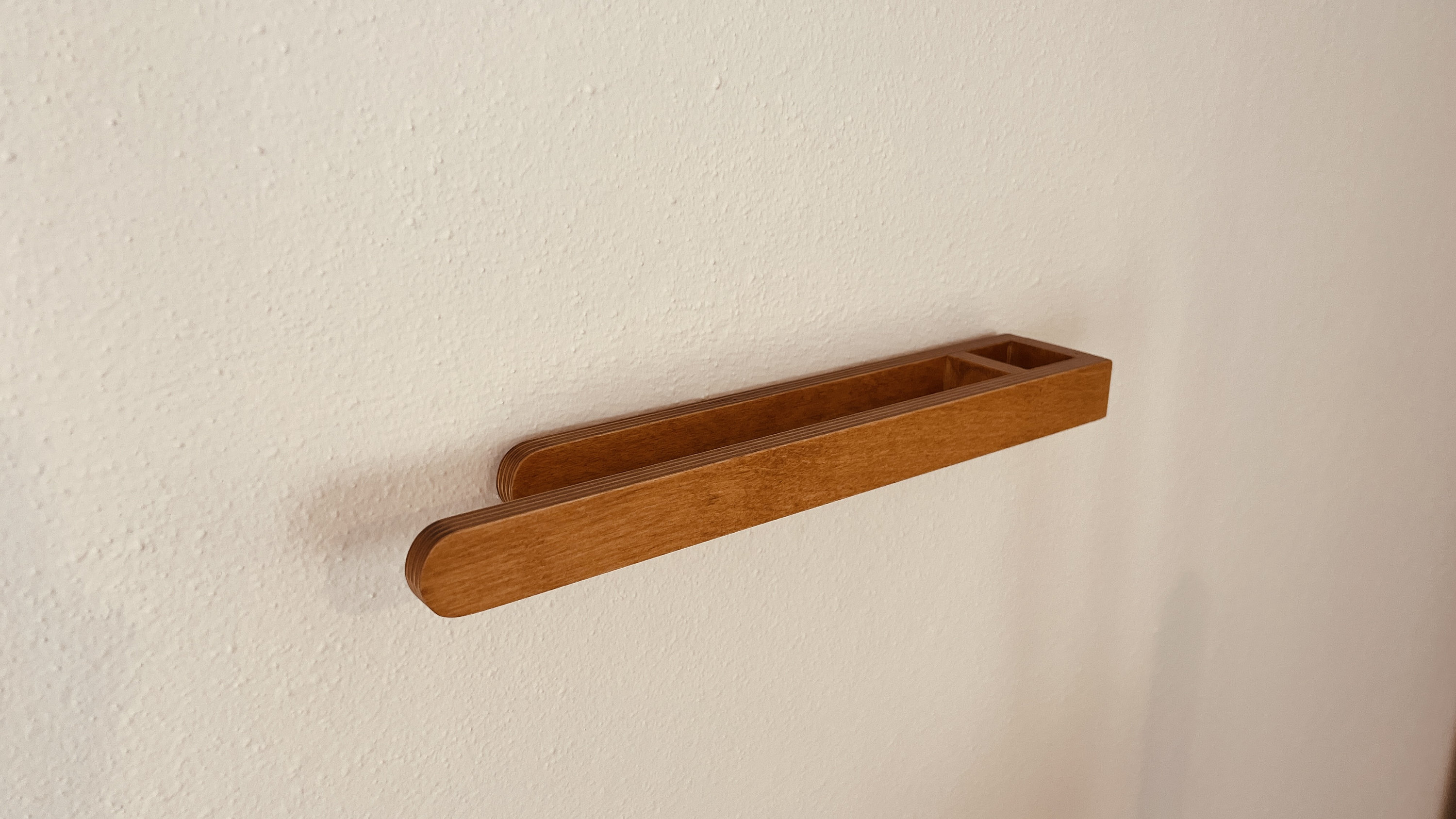 Modern Bathroom Kitchen Wood Towel Rack Minimalist Wooden - Etsy