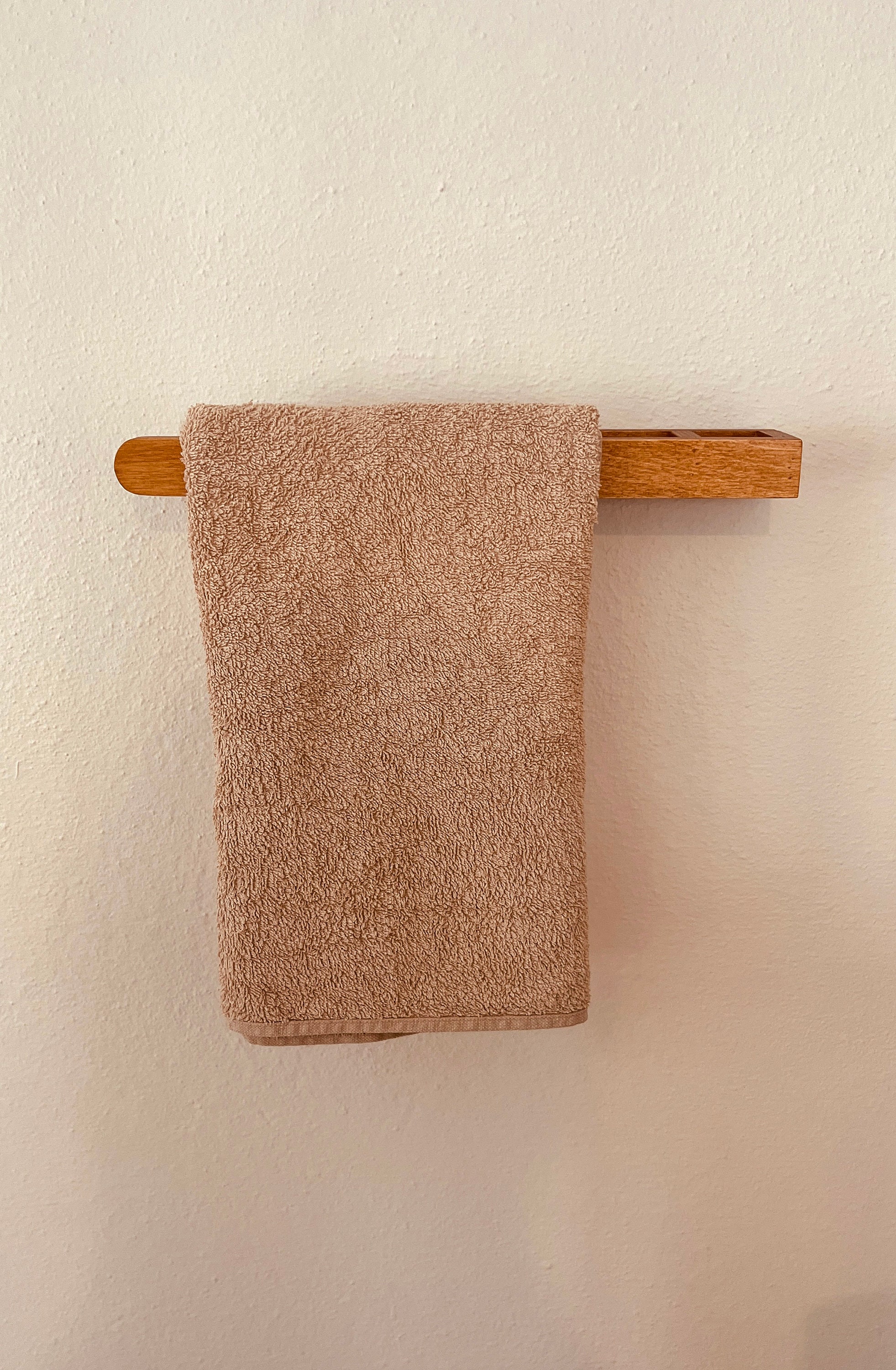 Modern Bathroom Kitchen Wood Towel Rack Minimalist Wooden - Etsy