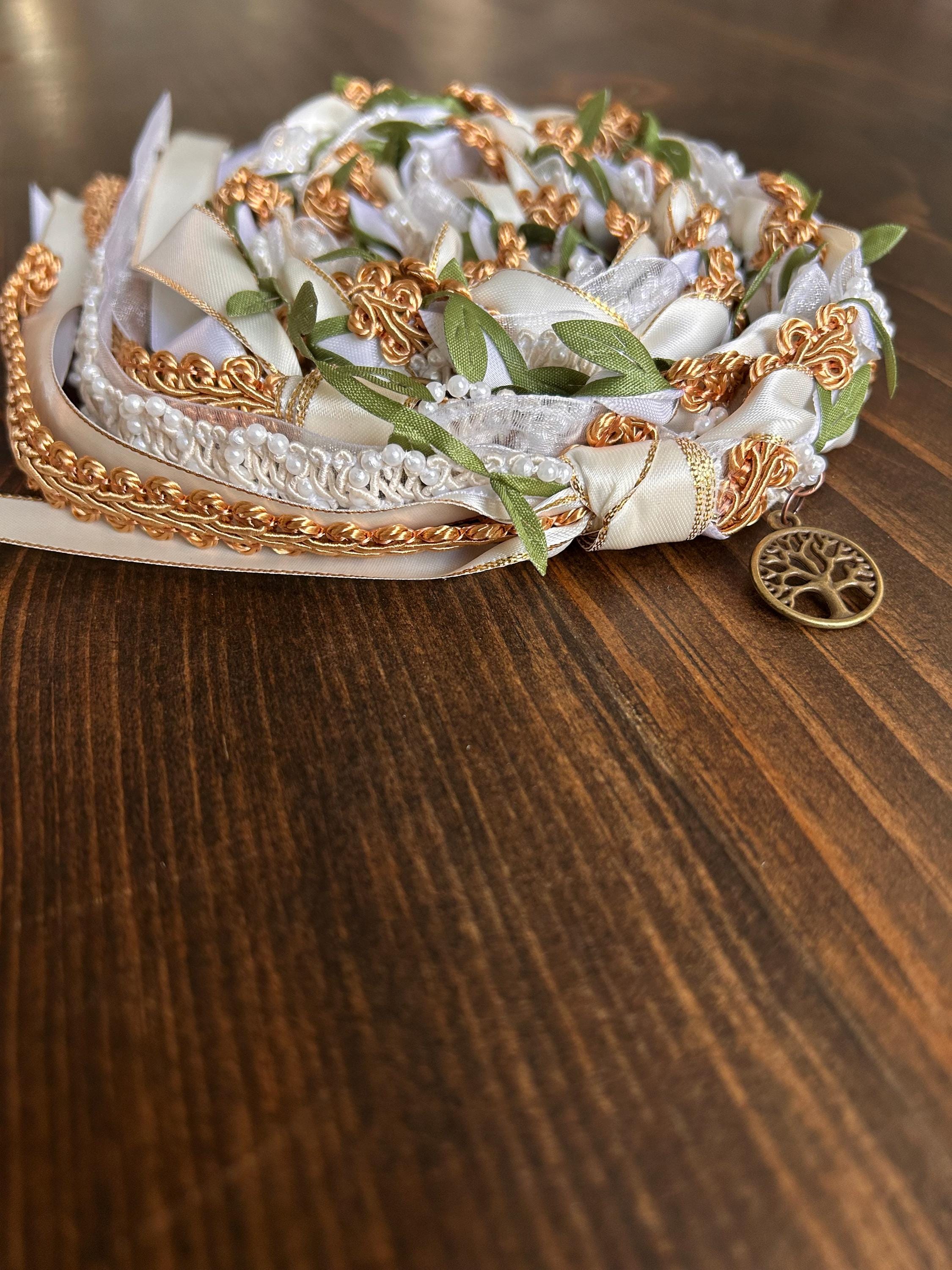Handmade Handfasting Ribbons Handmade Handfasting Cord: Celtic Wedding Ribbon With Charms - Etsy