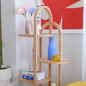 Scandinavian Beech Wood Plant Stand