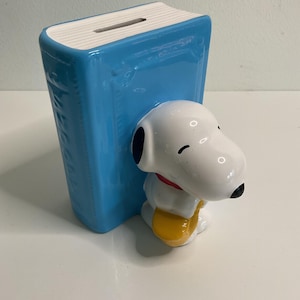 Vintage Snoopy Money Box - Etsy