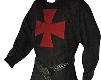 Authentic Medieval Templar Tunic ~ Templar Knight Robe ~ Renaissance Templar Tunic ~ Historical Templar Tunic ~ LARP clothes costume