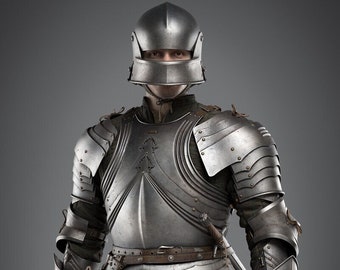 Medieval German Armour Suit ~ Medieval Knight Armour Costume ~ Battle Warrior Crusader Suit Of Armour