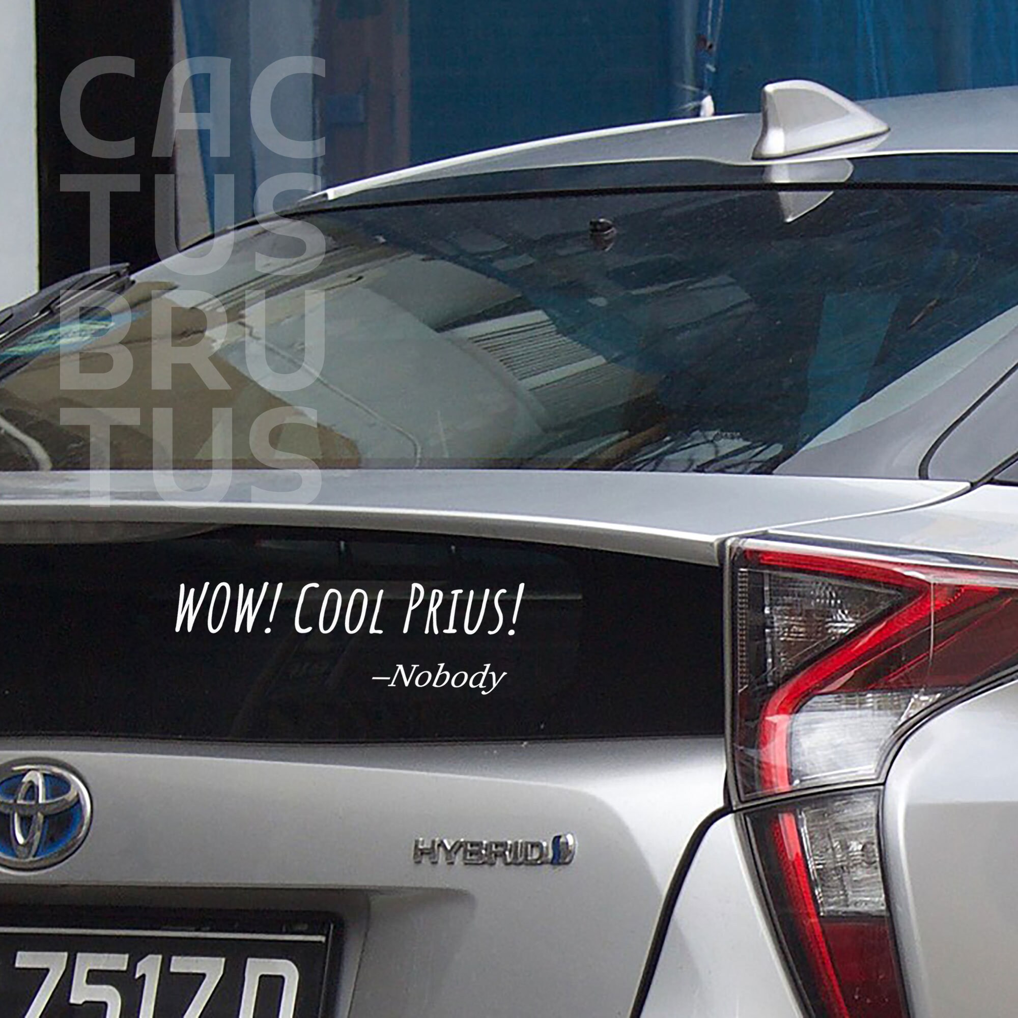 Wow Cool Prius Decal Adhesive Label Vinyl Custom Etsy