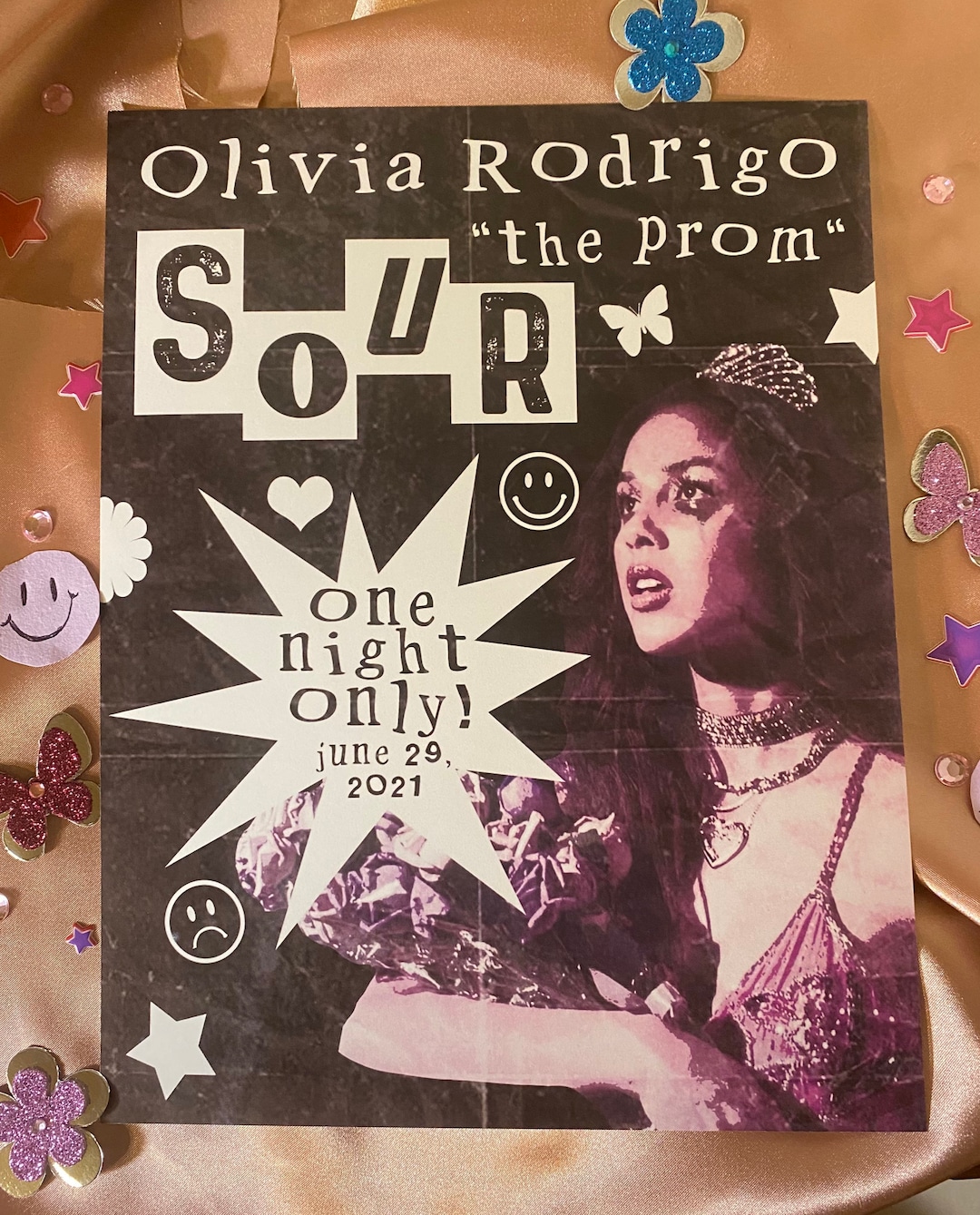 Olivia Rodrigo Sour Prom Inspirado En One Night Only Poster Etsy México