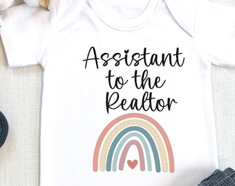 Realtor Assistant Baby Bodysuit, Real Estate Gift