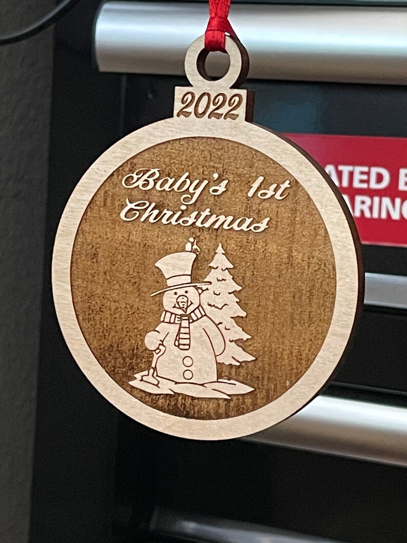Babys First Christmas 2022 Babys First Christmas Ornaments 2022 Custom Ornaments Round Etsy UK