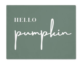 Thanksgiving Placemat - Hello Pumpkin - Table Setting Decoration Idea (Set of 2)