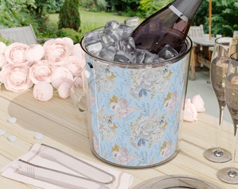 Ice Bucket Wine Chiller - French Floral - Outdoor Decor