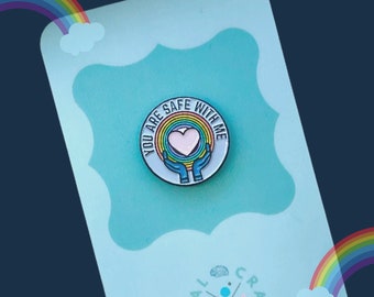 The Safety Pin | White Coat Pin, Hospital Badge Pin, LGBTQ+ Pin