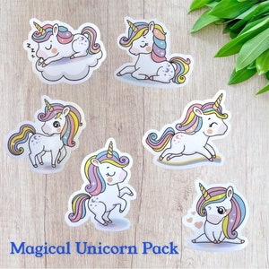 Magical Unicorn Vinyl Sticker Decal Pack