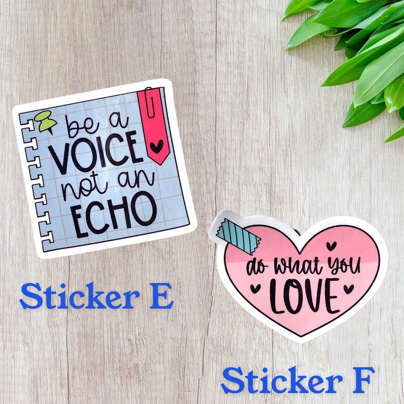 Motivation Note to Self Mental Health Vinyl Sticker Decal Pack - Etsy
