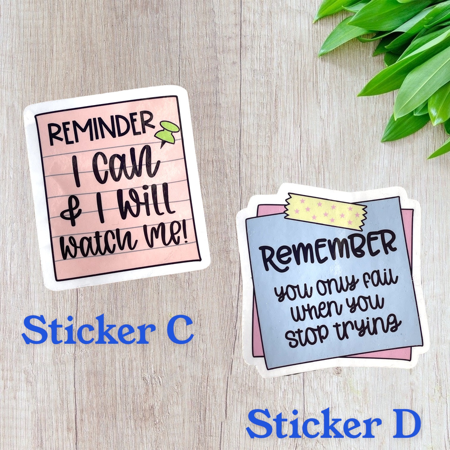 Motivation Note to Self Mental Health Vinyl Sticker Decal Pack - Etsy