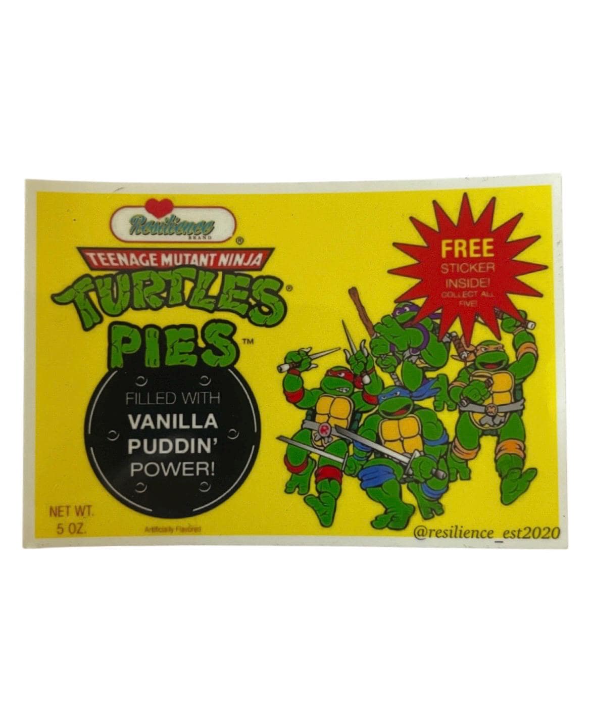 TMNT Turtle Pie Sticker, image size:1170x1407