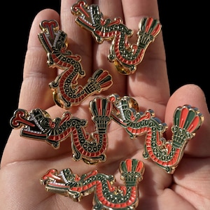 Quetzalcoatl Feathered Serpent Pin image 3