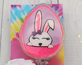 Easter Bunny Badge Reel, Easter Egg Badge Reel, Cute Easter Badge Reel, Easter Medical Badge, Easter ID Holder, Holiday Badge Reel