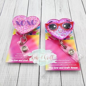Heart Badge Reel, Conversation Hearts, Nurse Badge Reel, Badge Holder, Badge Reel Retractable, Nurse Birthday, Radiology Badge Reel