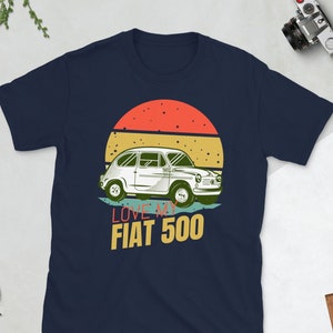 Love my Fiat 500 | Cinquecento | Polski Fiat | Vintage retro car lover | Short-Sleeve Unisex T-Shirt