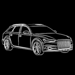 A6 Allroad png svg | audi outline | audi svg | audi png | A6 quattro | audi lover | Audi a6 vector