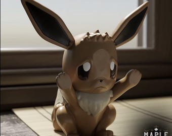 Angry Eevee | Sad Eevee | Window Eevee decoration | Window presser