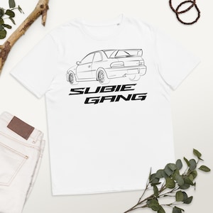 Subie Gang | Subaru Impreza 22B STI | Rally car king | JDM car lover gift | Unisex organic cotton t-shirt