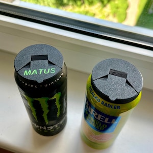 Customizable Drink Can Lid | Reusable Soda Can Cover | Personalized Beverage Protector