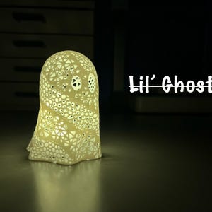 Ghost Tealight Holder – Halloween Candle Cover, Spooky Home Decor, LED Tea Light Lantern, Haunted House Decoration