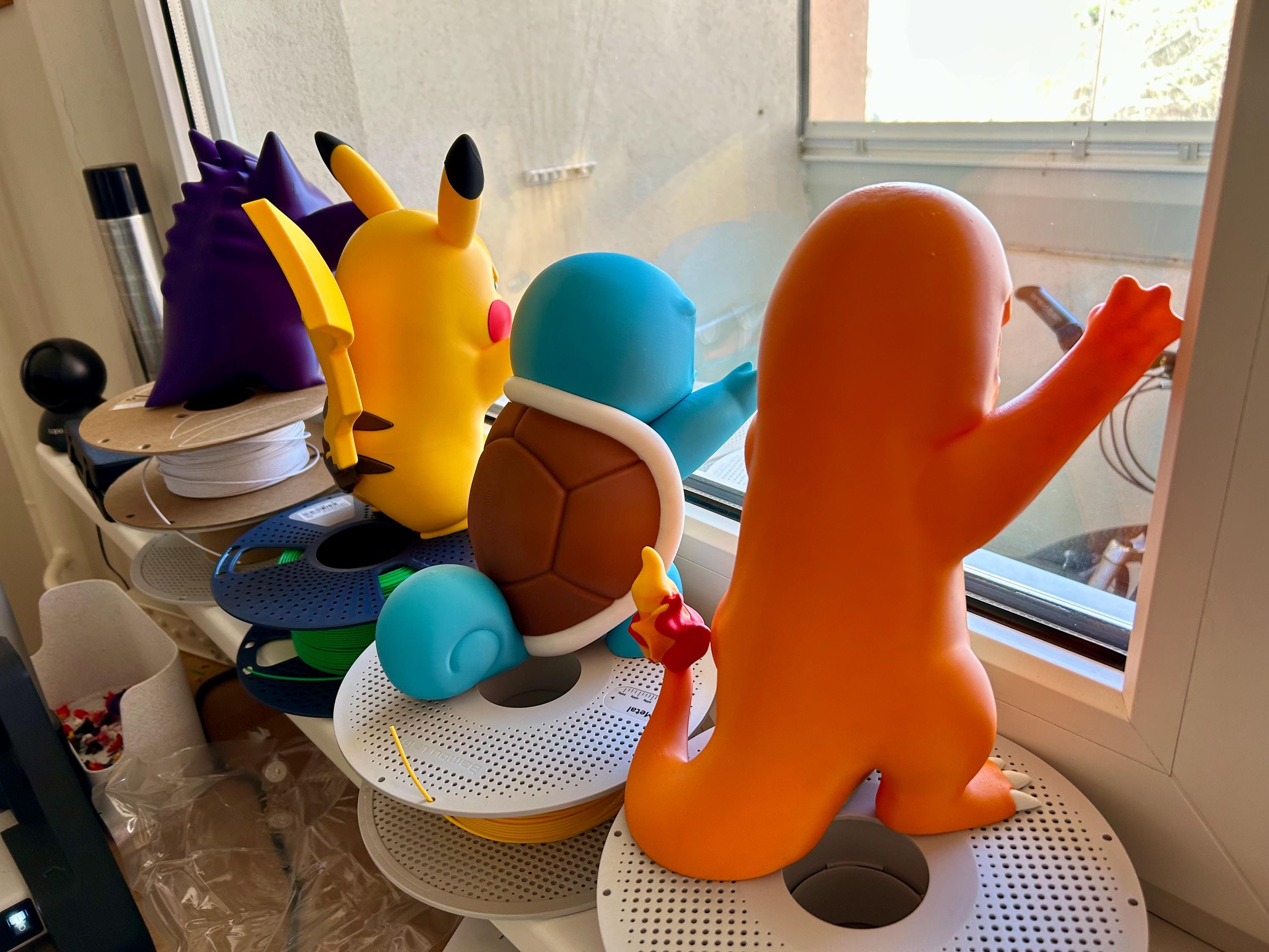 Angry Pikachu 3D Window Decoration | Window Presser Figure | Pikachu ...