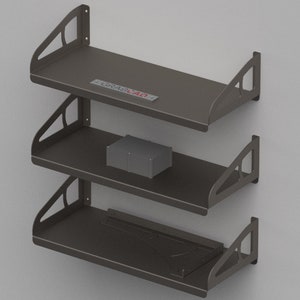 DIY GueriTech Górny wspornik Półka 24x10 Arkusz Metalu Cięcie Laserowe Plazmowe CNC DXF PDF Krok Iges Solidworks