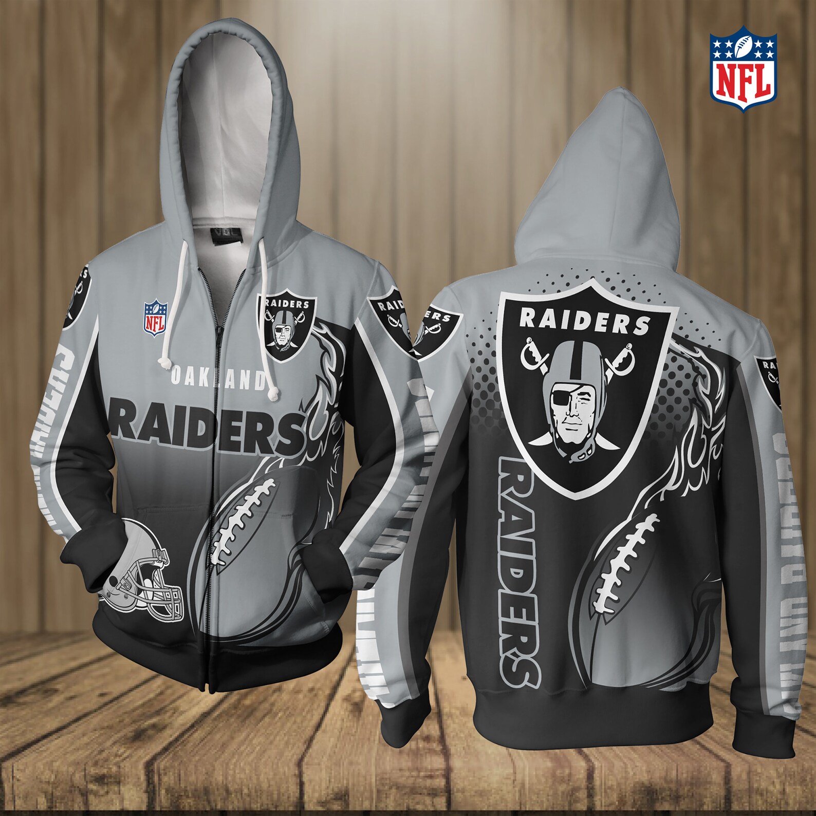 Las Vegas Raiders NFL Team Hoodies 3D Pullover Hoodies For men Etsy