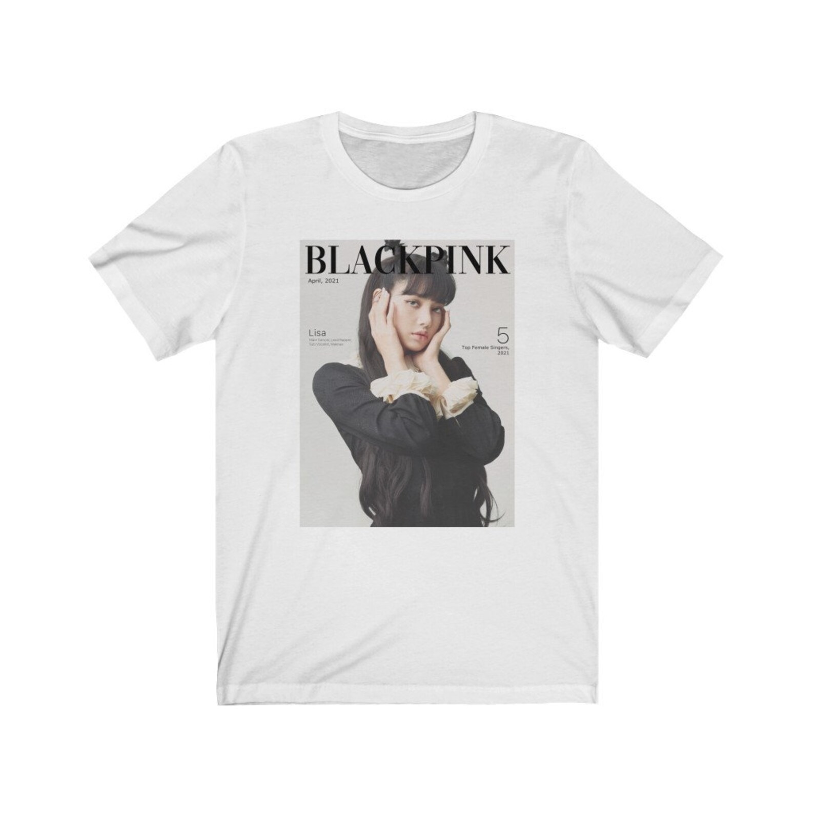 Lisa camisa blackpink color blackpink camiseta gráfica Lisa Etsy