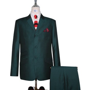Green and Black Two Tone Suit