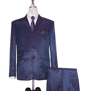 Red and Blue Two Tone Suit