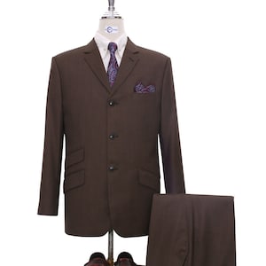 Brown Suit | Vintage Style Brown Mod Suit