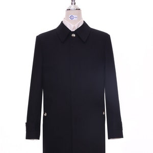 Mod Style Black Color Mac Coat