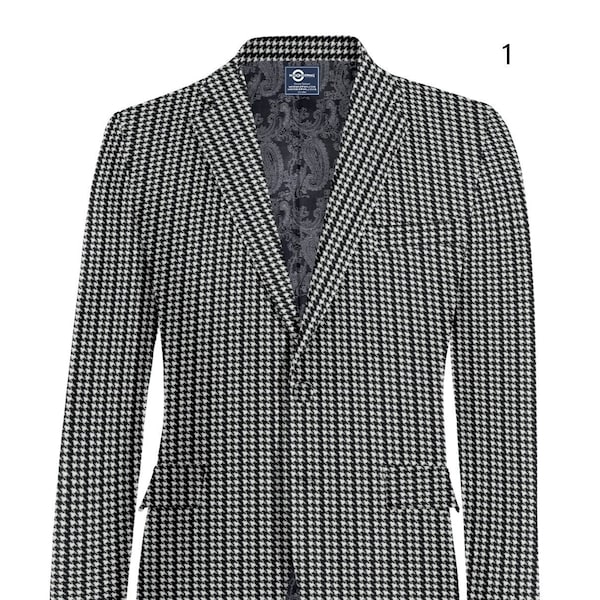 Houndstooth Blazer - Etsy