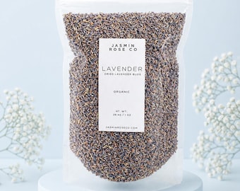 Dried Lavender Petals | Organic | Lavandula angustifolia | Premium Botanical Decor, Culinary, Potpourri & Floral Bath Use | Organic Lavender