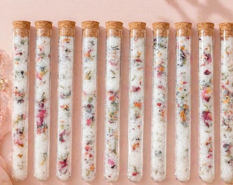 CHOOSE SCENT with Rose Petals ,BULK Bath Salts,Party Favors, Wedding Favors, Bridesmaid , Babyshower Favors, Mothers day, Wholesale Gifts