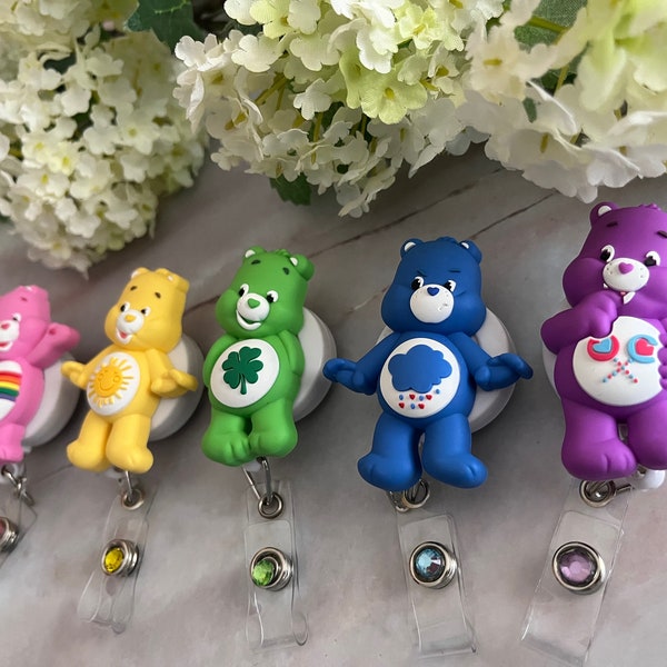 3D Bears Reel holder, Cute badge reel, Bears ID badge reel holder, Badge Clip, Retractable badge holder, Premium quality