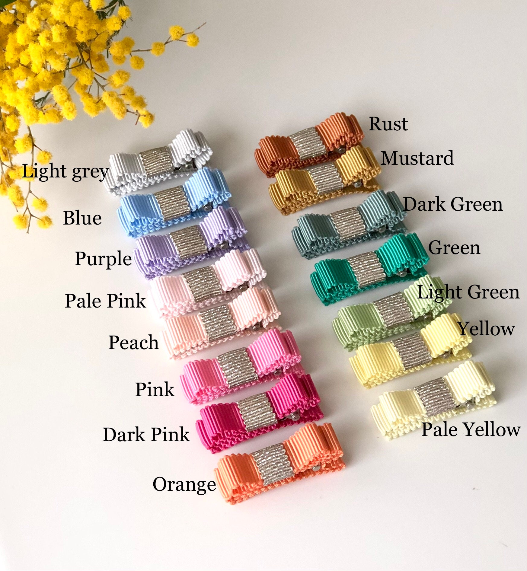 Set of 2 High Quality Japanese ribbons Toddler Hair Clip Etsy