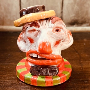 Cappy with a Cute Hat One-of-a-kind Handmade Ceramic Sculpture