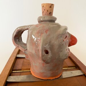 One-Of-A-Kind Ceramic Face Jug image 2