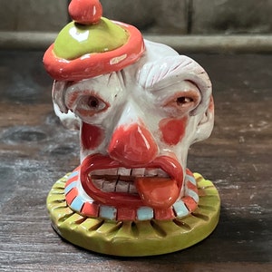 Rory with Cute Hat One-of-a-kind Handmade Ceramic Sculpture